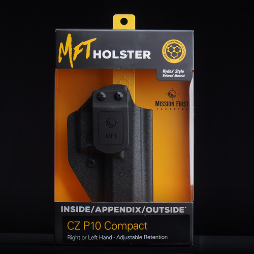 Спорядження - Внутрішня кобура MFT - IWB для пістолета CZ P-10 Compact - чорна - HCZP10CAIWBA - Внутрішні кобури
