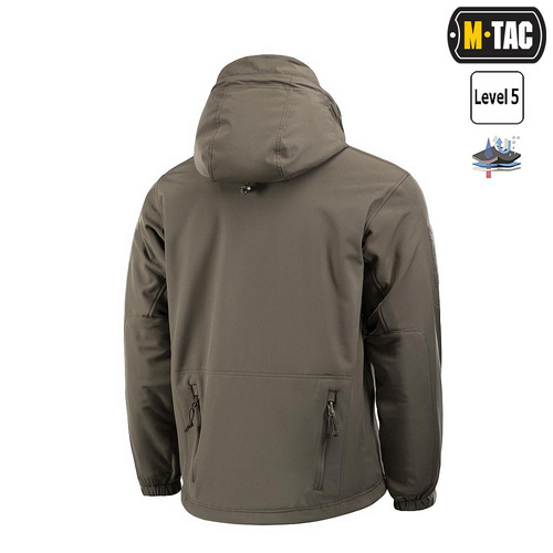 Одяг - M-Tac - Куртка Softshell з флісовою підкладкою - Olive - MTC-SJWL-OD - Зимові куртки