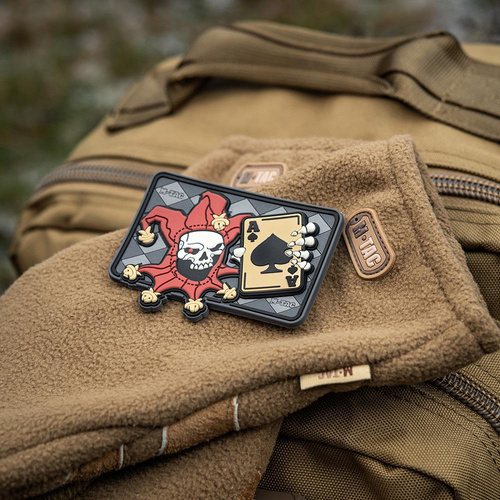 M-Tac - Нашивка Morale Patch - Череп Джокера 3D ПВХ - Чорний - 51120000 - Нашивки - Одяг