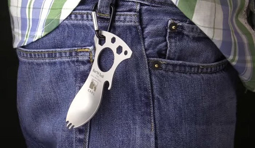 Туристические столовые приборы - CRKT - Eat'N Tool Black Teflon Essential - CR9100KC