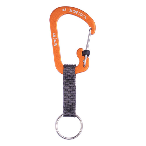 Карабины - Nite Ize - SlideLock® Key Ring Aluminum Carabiner - Orange - CSLAW3-19-R6