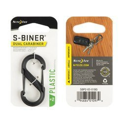 Nite Ize - Kaрабин S-Biner #2 Plastic Black Gate - Чёрный - SBP2-03-01BG