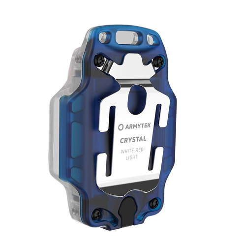 Armytek - Кишеньковий LED ліхтарик Crystal WRB - маячок - 150 лм - синій/сірий - F07202B - Ліхтарики на голову - Ліхтарики