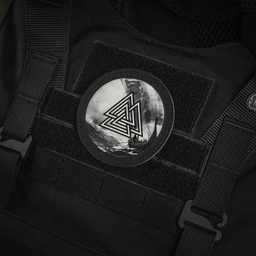 M-Tac - Valknut/Drakkar patch - Cordura 500D - Black/Fluorescent - 51291299 - Нашивки - Одежда
