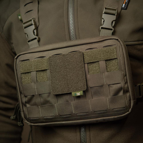Нашивки - M-Tac - Панель Molle - 80 мм x 85 мм - Оливковий - 10123001