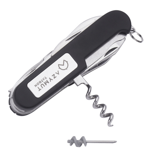 Швейцарські ножі - Кишеньковий ніж Azymut - Tatron - 25 інструментів - Чорний - HK20017BL
