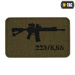 M-Tac - нашивка AR-15 223/5.56 Laser Cut - Ranger Green/Black - 51111232
