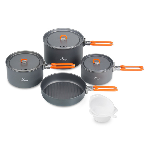 Fire Maple - Туристический зверинец - Набор из 4-х предметов посуды - FEAST 5 Cookware-Orange - Котелки