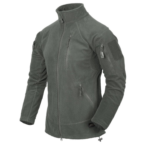 Helikon - Флисовая толстовка Alpha Tactical Grid Fleece - Foliage Green - BL-ALT-FG-21 - Флисовые куртки 