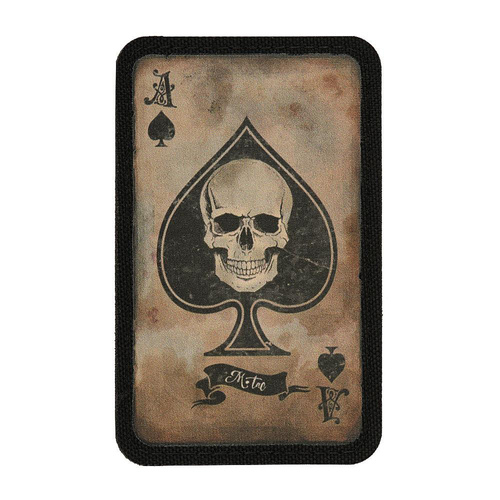 M-Tac - Нашивка Ace of Spades - Morale Patch - Чорний / Coyote - 51101005 - Нашивки