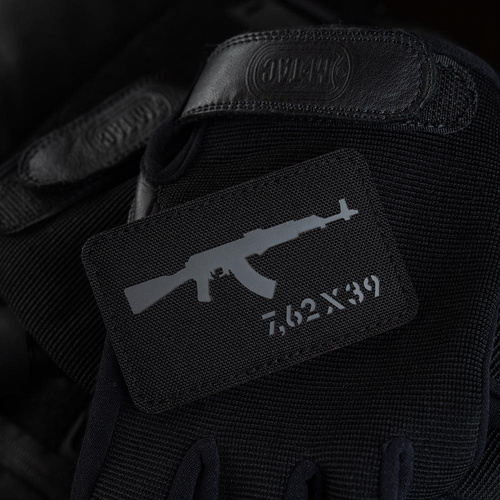 M-Tac - AKM 7.62x39 Laser Cut patch - Black/Grey - 51110211 - Нашивки