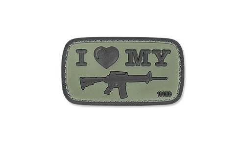 101 Інкорпорейтед. - 3D нашивка - I Love My M4 - Green OD - Нашивки