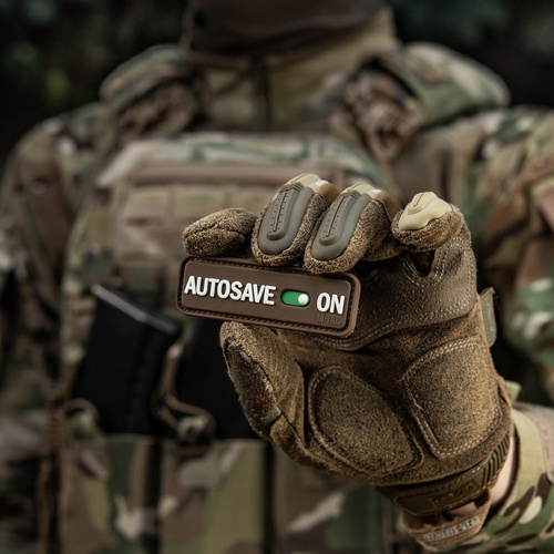 M-Tac - Нашивка Autosave PVC - 3D - Coyote - 51116705 - Нашивки