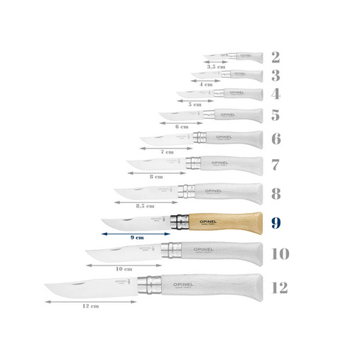Швейцарские ножи - Opinel - Нож N°9 VRI - Inox - 001083