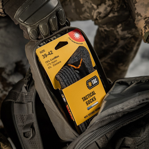 Шкарпетки - M-Tac - Шкарпетки Coolmax 75% довгі - чорні - FL-2103-3