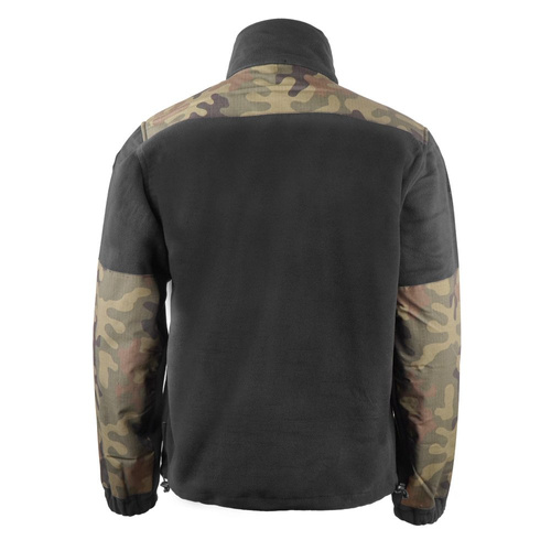 Фліси - Texar - Флісова кофта Grom - Black / PL Camo - 03-FLG-CO