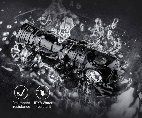 NEXTorch - Угловой светодиодный фонарь P10 - 1400 лм - Черный - P10 - Тактические фонари - Фонарики