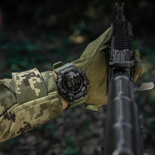 Часы - M-Tac - Тактические часы 2037 - светодиодные - 5 ATM - Зелёный - 50007001