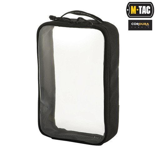 M-Tac - Elite Small прозорий органайзер - 22 х 14 см - чорний - 10147002-S - Підсумки тактичні