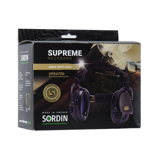 Засоби захисту - Sordin - Активні протишумні вкладиші Supreme® Pro-X - Чорний - 76302-X-02-S. - Навушники тактичні