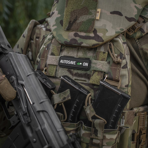 M-Tac - Нашивка Morale Patch Autosave PVC - 3D - чорний - 51116702 - Нашивки - Одяг