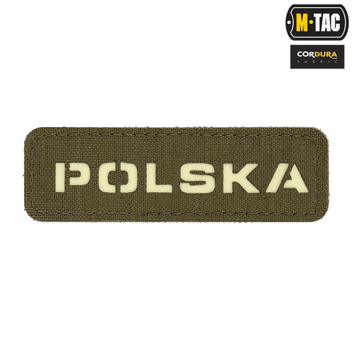 M-Tac - Нашивка - Польща 25х80 - Laser Cut Fluorescencyjna - Green/Lum - 51004223 - Нашивки