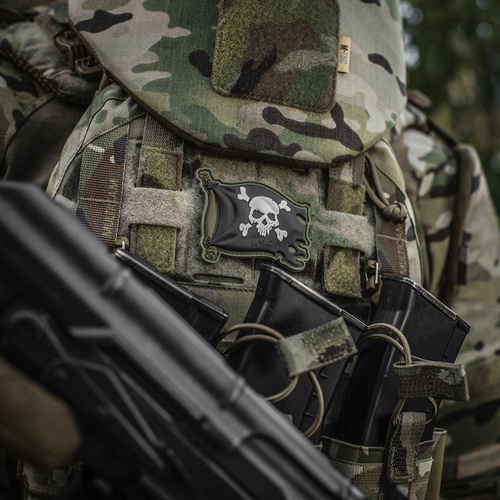 Нашивки - M-Tac - Jolly Roger Patch - ПВХ - Olive Drab - 51116801