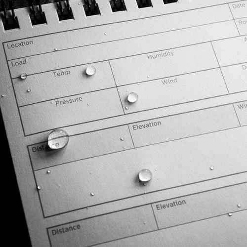 Rite in the Rain - водонепроникний блокнот для стрільців DOPE - 4 x 6" - D746 - чорний - Водонепроникні блокноти - Туризм