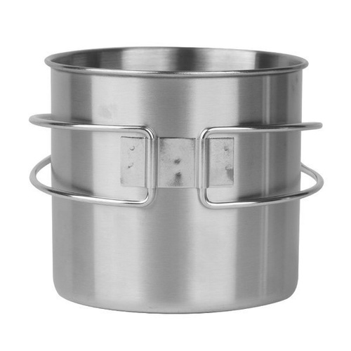 Mil-Tec - Кружка з нержавіючої сталі зі складною ручкою - 600 мл - 14602600 - Туристичний посуд - Туризм