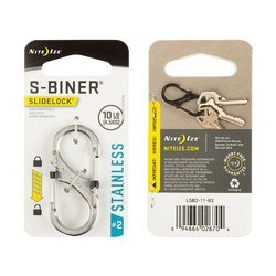 Nite Ize - S-Biner #2 SlideLock карабин - сталь - LSB2-11-R3