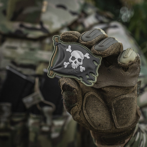 Нашивки - M-Tac - Jolly Roger Patch - ПВХ - Olive Drab - 51116801