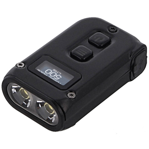 NiteCore - Ліхтарик-брелок TINI2 - 500 лм - літій-іонний акумулятор - 280 мАг - чорний - TINI2 BLACK - Ліхтарі брелки