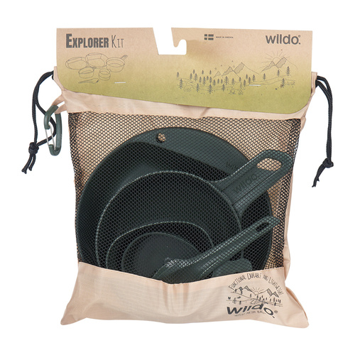 Wildo - Набір для кемпінгу Explorer - оливковий - 66221 - Туристичний посуд - Туризм