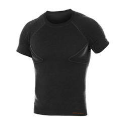 Brubeck - Термофутболка с коротким рукавом Active Wool Merino - Черный - SS11710