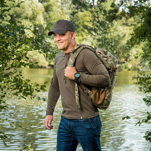 Одежда - M-Tac - Тактическая кофта с длинным рукавом - Темно-оливковый - 20067048 - Боевые рубашки