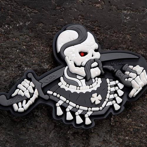 M-Tac - 3D нашивка - Больше времени, чтобы не умереть - Серый/Белый - 51160113 - Нашивки - Одежда