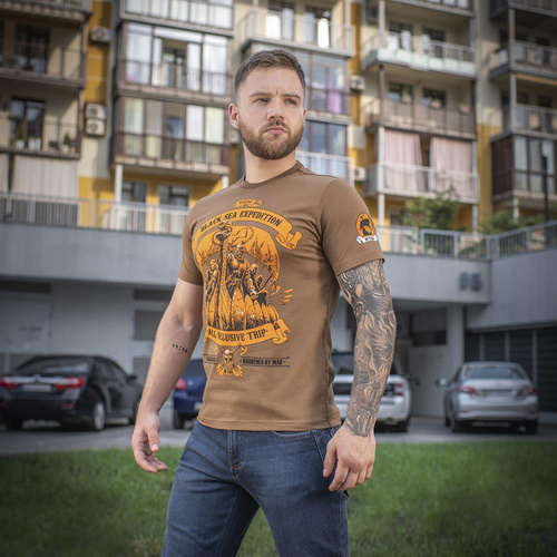 M-Tac - Мужская футболка Black Sea Expedition T-Shirt - Coyote Brown - 80025017 - Футболки - Одежда