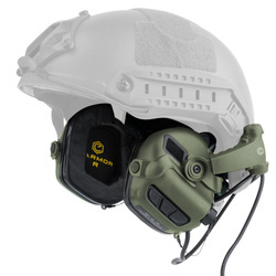 Earmor - Активные слуховые протекторы для шлемов M31X Mark 3 - Foliage Green - M31X-FG-MARK3