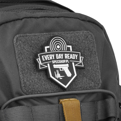 Нашивки - SpecShop.pl - Тактическая нашивка на липучке - Щит - Черный - 67x70 мм.