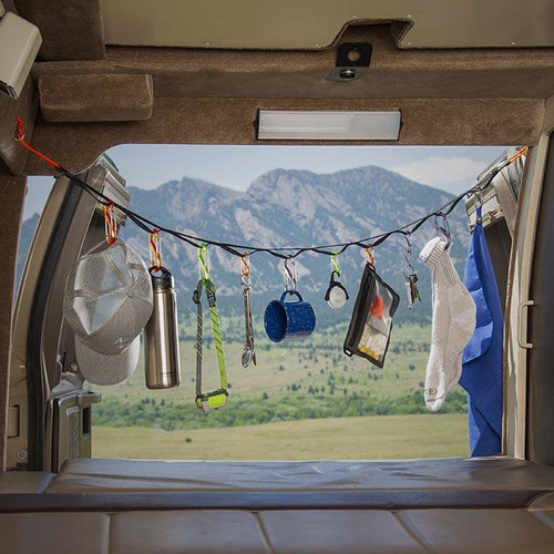 Туризм - Nite Ize - Набір органайзерів GearLine Organization System - 10 карабінів S-Biner - 122 см - GLN4-M1-R8 - Карабины