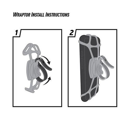 Карабины - Nite Ize - Uniwersalny montaż telefonu Wraptor™ Rotating Smartphone Bar Mount - WPT-09-R3