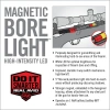 Real Avid - Магнітний ліхтар для чищення Bore Light - 100 люменів - чорний і червоний - AVBR101-B