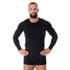 Brubeck - Термофутболка з довгим рукавом Active Wool Merino - Black - LS12820