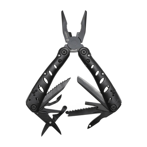 Багатофункціональні ножі - Ganzo - Мультитул G205-B з набором насадок - 10 інструментів - чорний - G205-B