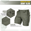 M-Tac - Тактичні шорти Aggressor - Polycotton - Rip-Stop - Army Olive - 20018062.
