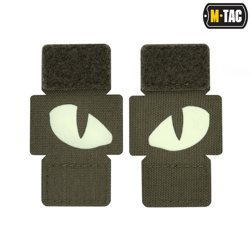 M-Tac - Флуоресцентні нашивки Tiger Eyes Laser Cut - Para - Ranger Green - 51140023 - Нашивки