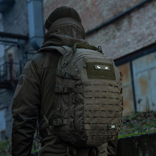 M-Tac - Нашивка Morale Patch - Cat Eyes - Laser Cut - Ranger Green - 51009239 - Нашивки - Одежда