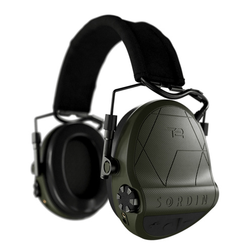 Sordin - Активні засоби захисту слуху Supreme T2 - Наголов'я - Гелеві вкладиші - Зелені - 303006-11P (Green) - Навушники тактичні
