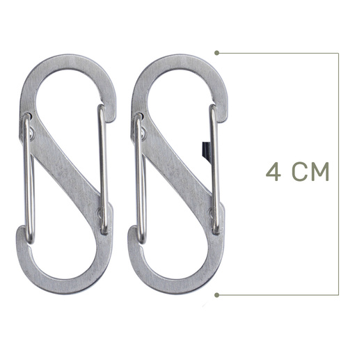 Nite Ize - S-Biner #1 - сталь - 2 шт - SB1-2PK-11 - Карабины
