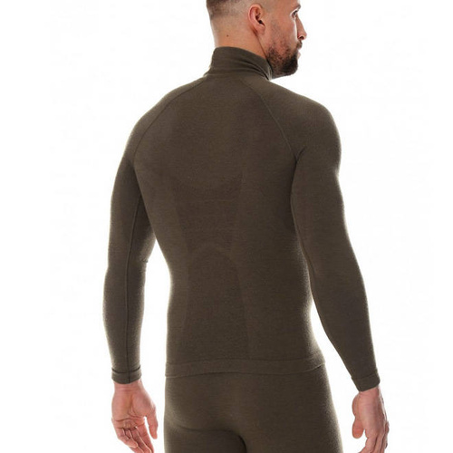 Термобілизна - Brubeck - Термокофта Ranger Wool - Довгий рукав - Хакі - LS1420M